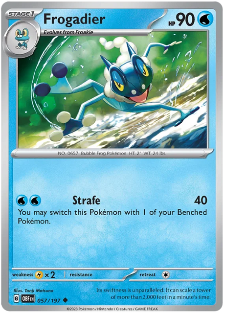 Frogadier Obsidian Flames Single Pokemon Card