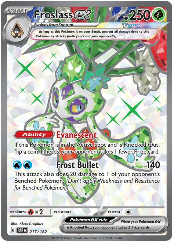Froslass ex Full Art Paradox Rift Single Pokemon Card 217/182