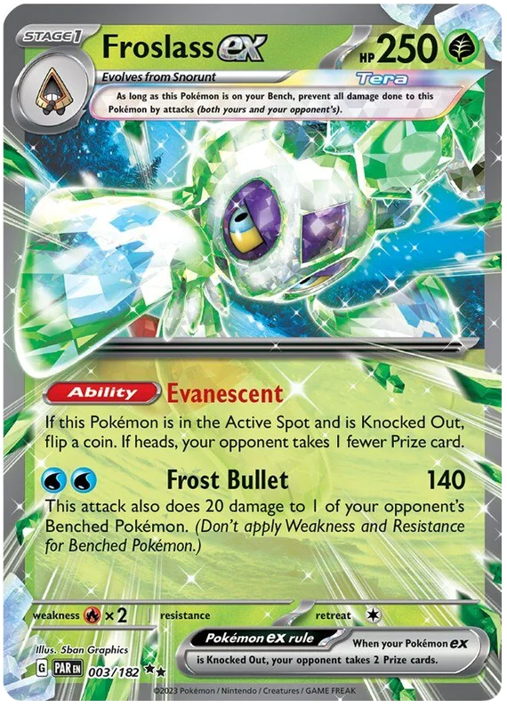 Froslass ex Paradox Rift Single Pokemon Card 003/182