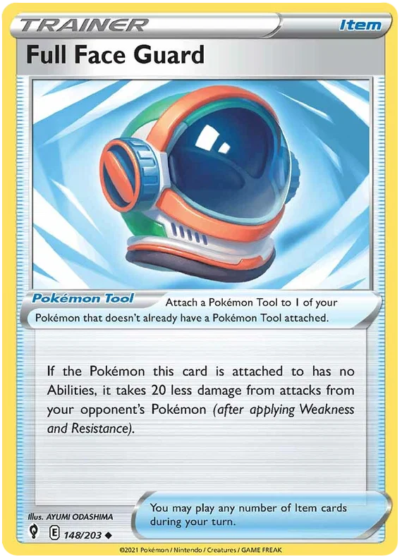 Full Face Guard 148/203 - Pokemon TCG Evolving Skies card