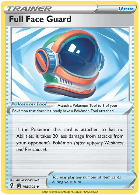 Full Face Guard 148/203 - Pokemon TCG Evolving Skies card