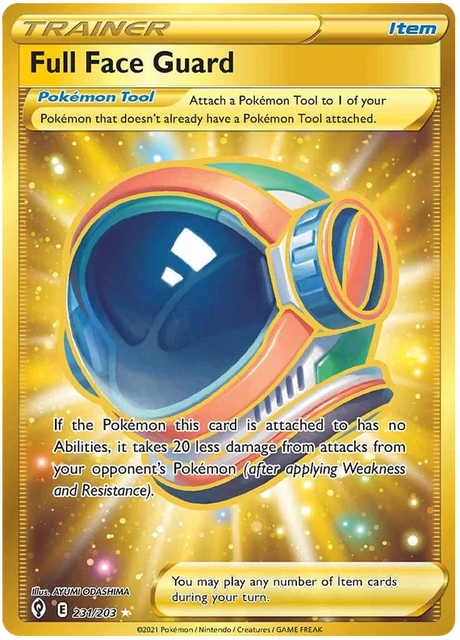 Full Face Guard (Secret) 231/203 - Pokemon TCG Evolving Skies card