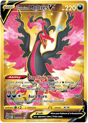 Galarian Moltres V Brilliant Stars Pokemon Card Singles 183/172