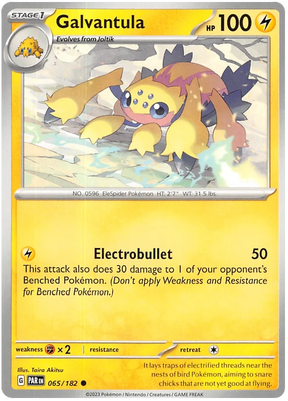 Galvantula Paradox Rift Single Pokemon Card 065/182