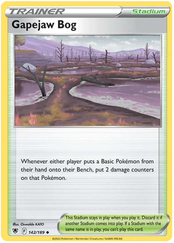 Gapejaw Bog Astral Radiance Pokemon Card Singles 142/189