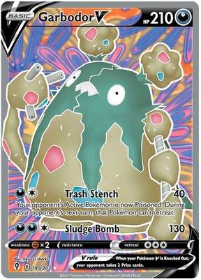 Garbodor V (Full Art) 190/203 - Pokemon TCG Evolving Skies card