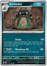 Garbodor Paradox Rift Single Pokemon Card 117/182