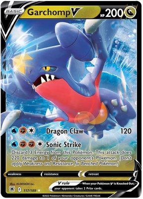 Garchomp V Astral Radiance Pokemon Card Singles 117/189