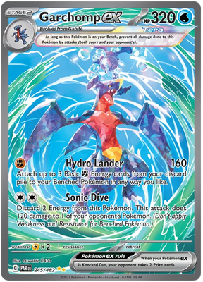 Garchomp ex Special Illustration Rare Paradox Rift Single Pokemon Card 245/182