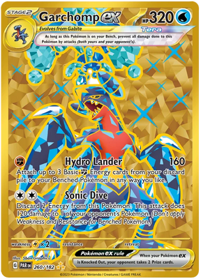 Garchomp ex Gold Paradox Rift Single Pokemon Card 260/182