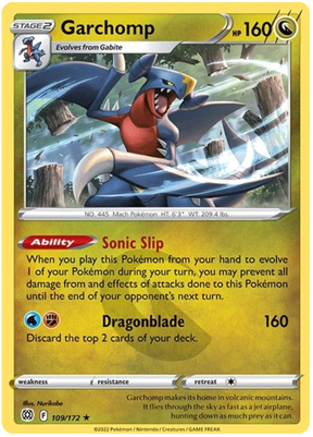 Garchomp Brilliant Stars Pokemon Card Singles 109/172