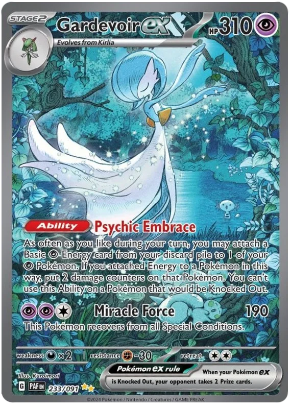 Gardevoir ex Paldean Fates Pokemon Card Single 233/091