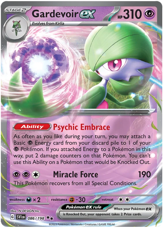 Gardevoir ex Scarlet & Violet Base Set Pokemon Card Single