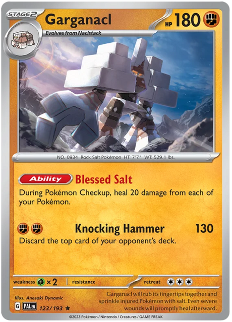 Garganacl Paldea Evolved Single Pokemon Card