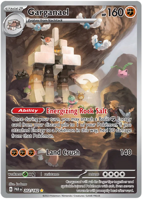 Garganacl Illustration Rare Paradox Rift Single Pokemon Card 202/182