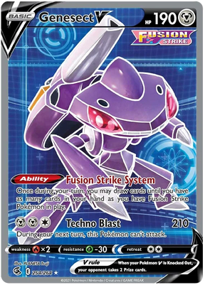 Genesect V Fusion Strike Pokemon Card Singles 254/264