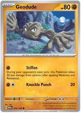 Geodude 151 Single Pokemon Card