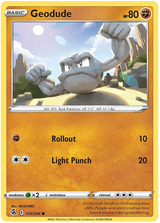 Geodude Fusion Strike Pokemon Card Singles 135/264