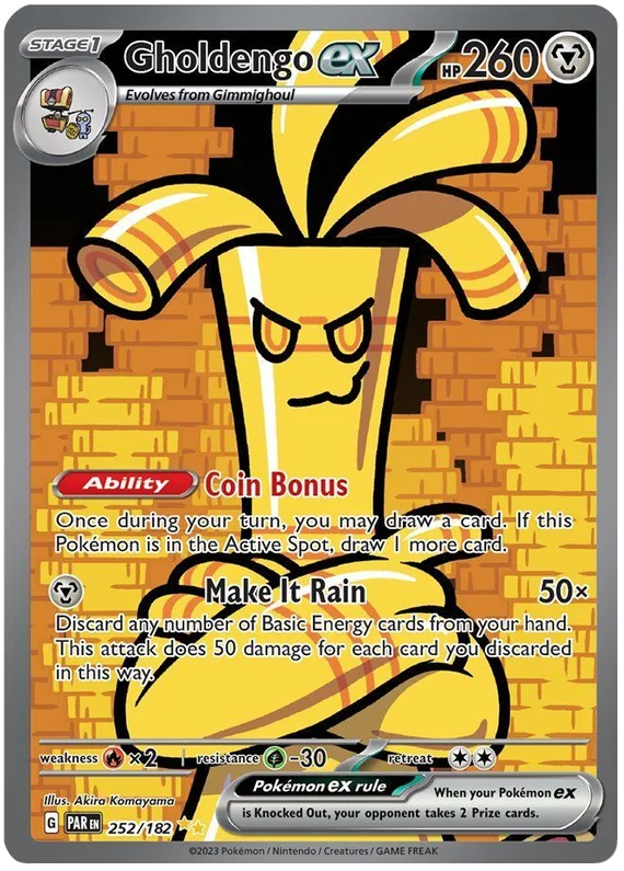 Gholdengo ex Special Illustration Rare Paradox Rift Single Pokemon Card 252/182