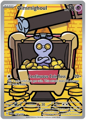 Gimmighoul Illustration Rare Paradox Rift Single Pokemon Card 198/182