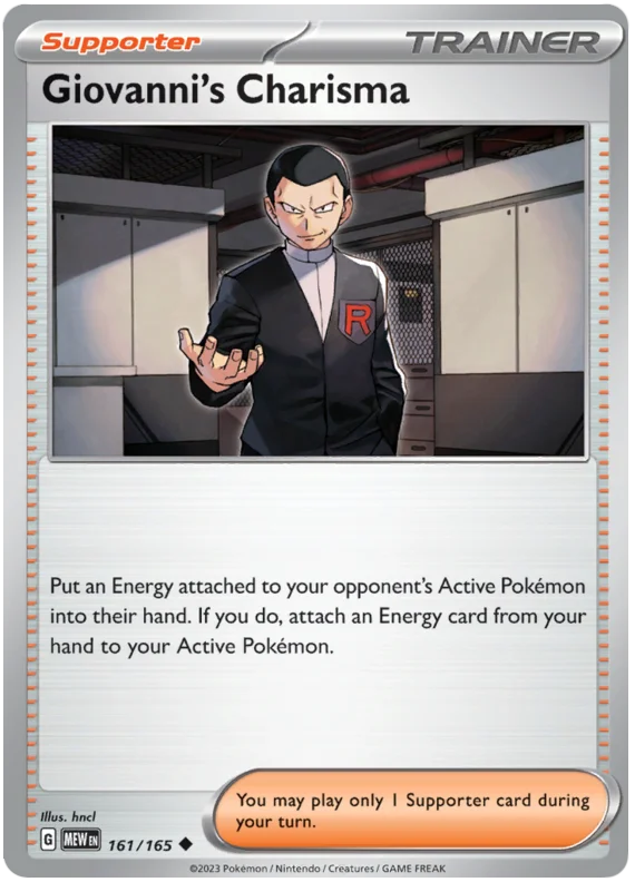 Giovanni's Charisma 151 Single Pokemon Card