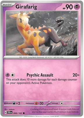 Girafarig Temporal Forces Pokemon Single 066/162