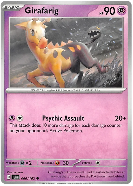 Girafarig Temporal Forces Pokemon Single 066/162