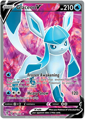 Glaceon V (Full Art) 174/203 - Pokemon TCG Evolving Skies card