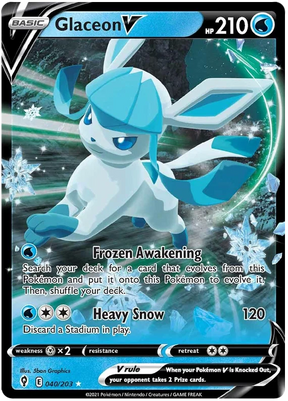 Glaceon V 040/203 - Pokemon TCG Evolving Skies card