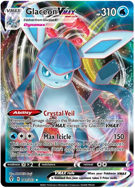 Glaceon VMAX 041/203 - Pokemon TCG Evolving Skies card