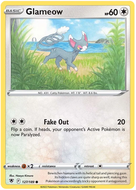 Glameow Astral Radiance Pokemon Card Singles 127/189