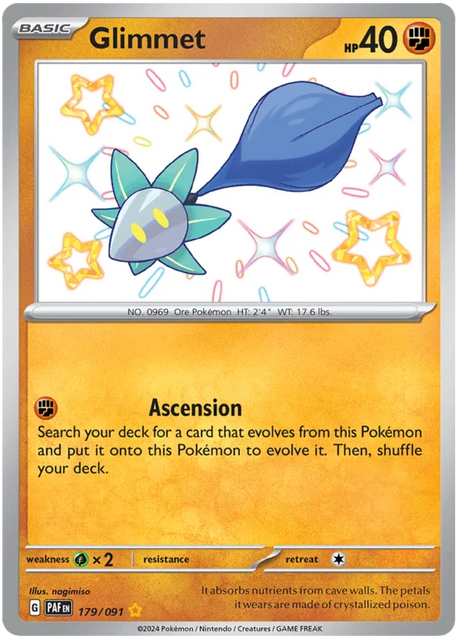 Glimmet Paldean Fates Pokemon Card Single 179/091