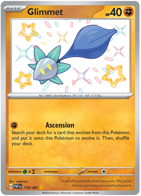Glimmet Paldean Fates Pokemon Card Single 179/091