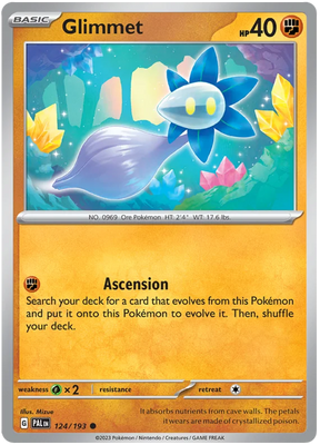 Glimmet 124 Paldea Evolved Single Pokemon Card