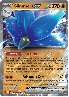 Glimmora ex Obsidian Flames Single Pokemon Card