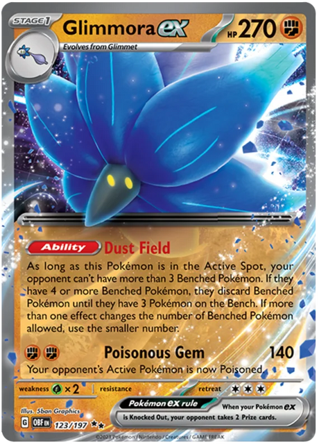 Glimmora ex Obsidian Flames Single Pokemon Card