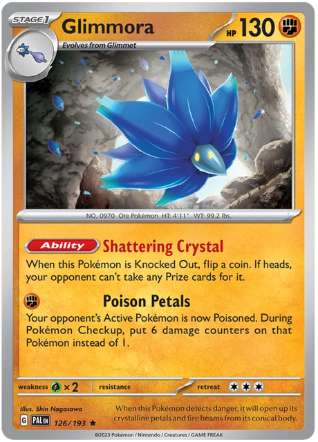 Glimmora Paldea Evolved Single Pokemon Card