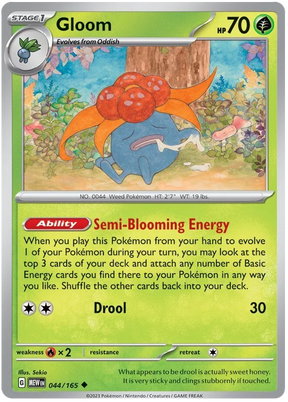 Gloom 151 Single Pokemon Card