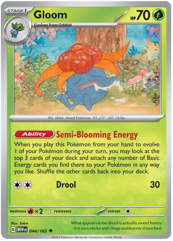 Gloom 151 Single Pokemon Card