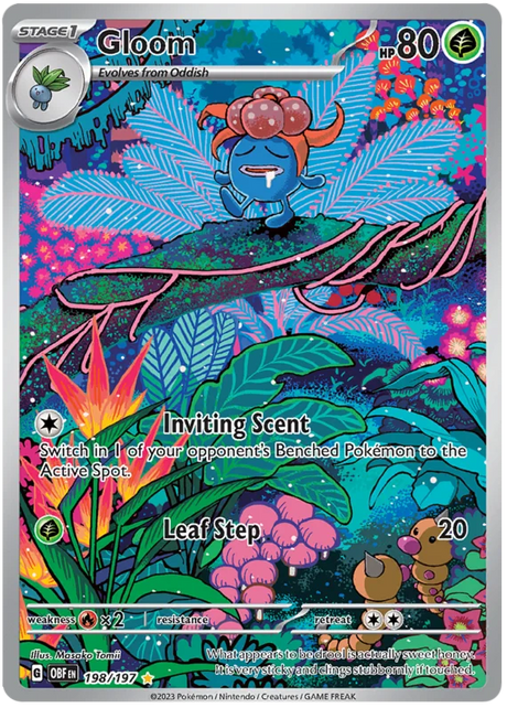 Gloom Illustration Rare Obsidian Flames Single Pokemon Card