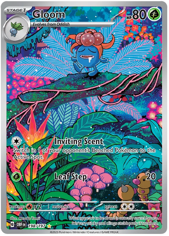 Gloom Illustration Rare Obsidian Flames Single Pokemon Card