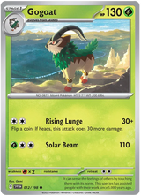 Gogoat Scarlet & Violet Base Set Pokemon Card Single