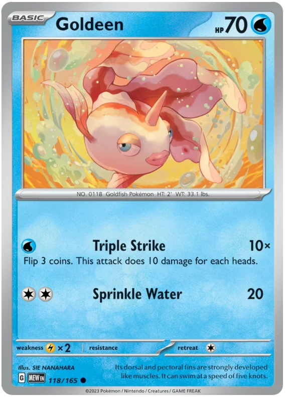 Goldeen 151 Single Pokemon Card