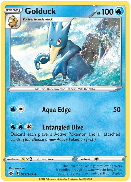 Golduck Astral Radiance Pokemon Card Singles 029/189