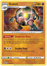 Golem Fusion Strike Pokemon Card Singles 137/264