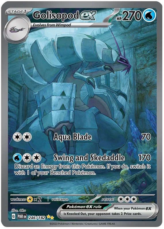 Golisopod ex Special Illustration Rare Paradox Rift Single Pokemon Card 246/182