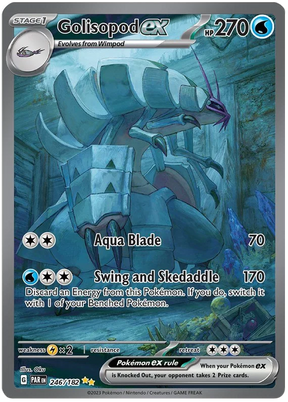 Golisopod ex Special Illustration Rare Paradox Rift Single Pokemon Card 246/182