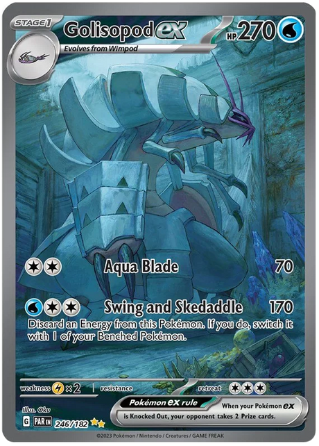 Golisopod ex Special Illustration Rare Paradox Rift Single Pokemon Card 246/182