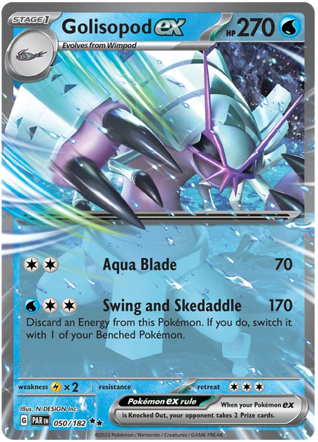 Golisopod ex Paradox Rift Single Pokemon Card 050/182
