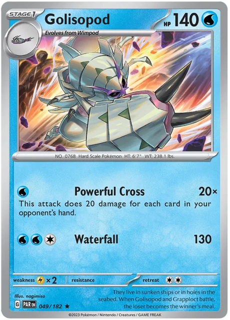 Golisopod Paradox Rift Single Pokemon Card 049/182